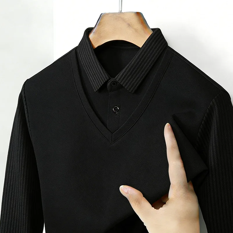 Men's Fake Two Piece Shirt Col - đánh giá và giá Golf Tees