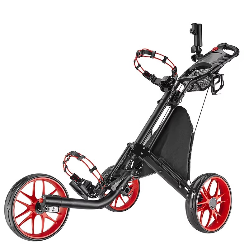 Golf Push Cart 4 Wheel Sturdy  - đánh giá và giá Golf Umbrella