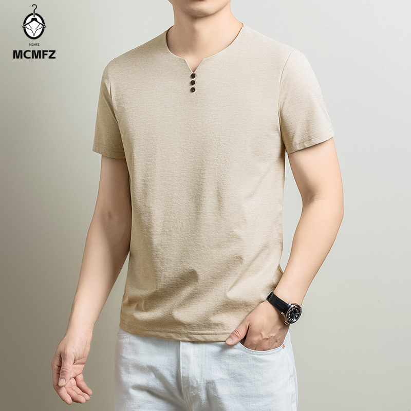 Mens Basic Henley T Shirt Comf - đánh giá và giá Golf Tees
