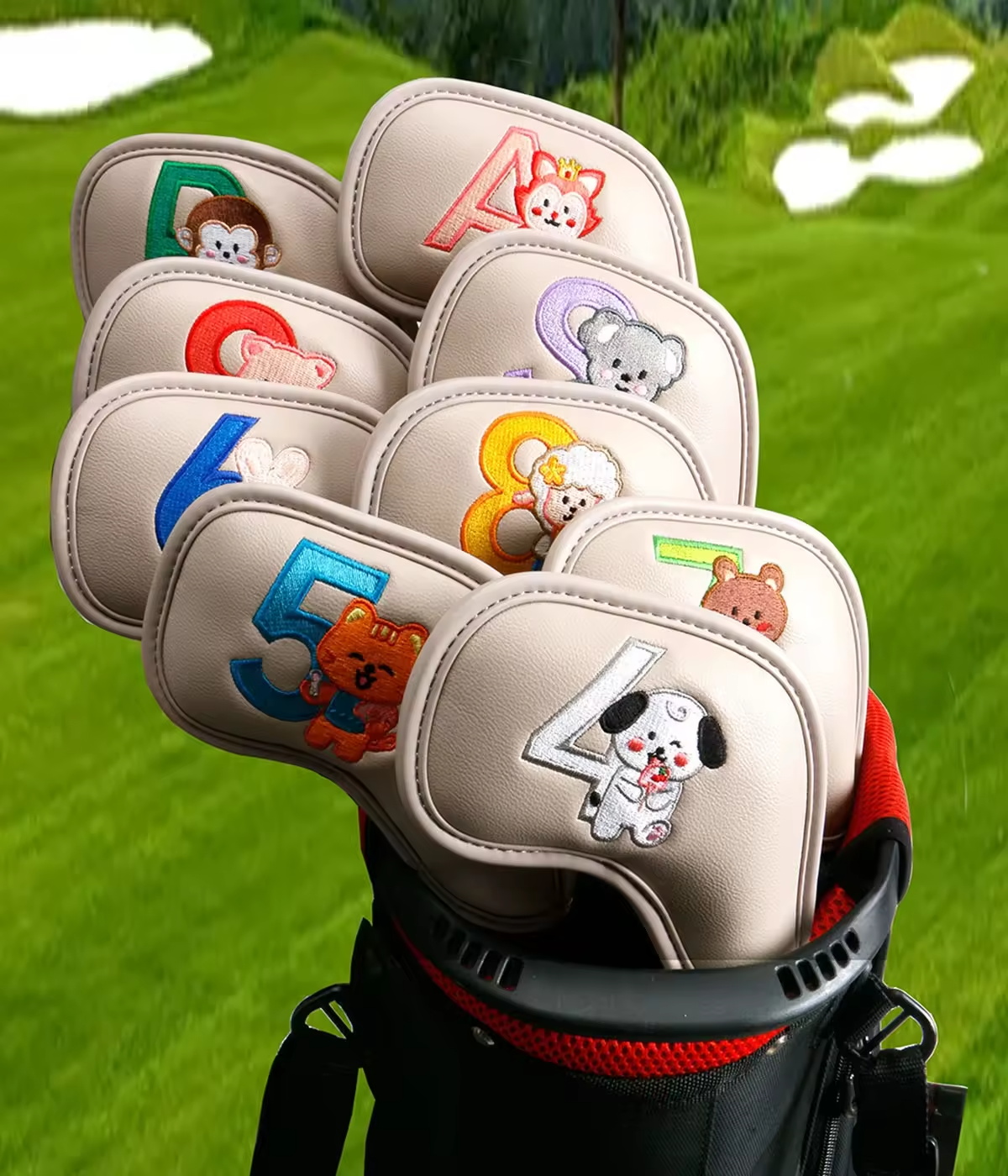 9Pcs Cute Cartoon Animal Golf  - đánh giá và giá Golf Clubs